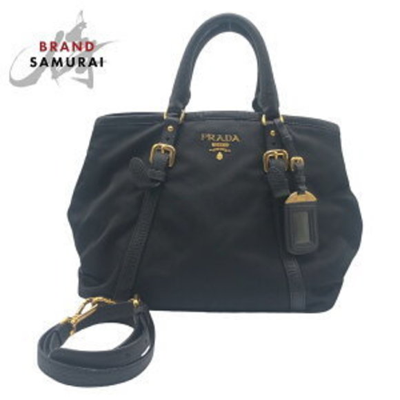 Prada Shoulder Tessuto black leather nylon Bag - Picture 1 of 9